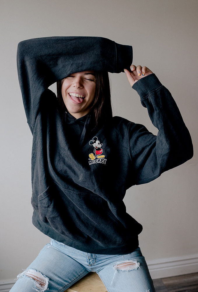 Vintage mickey mouse on sale hoodie