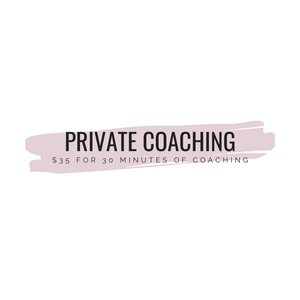 PRIVATE COACHING - 30 MINUTES
